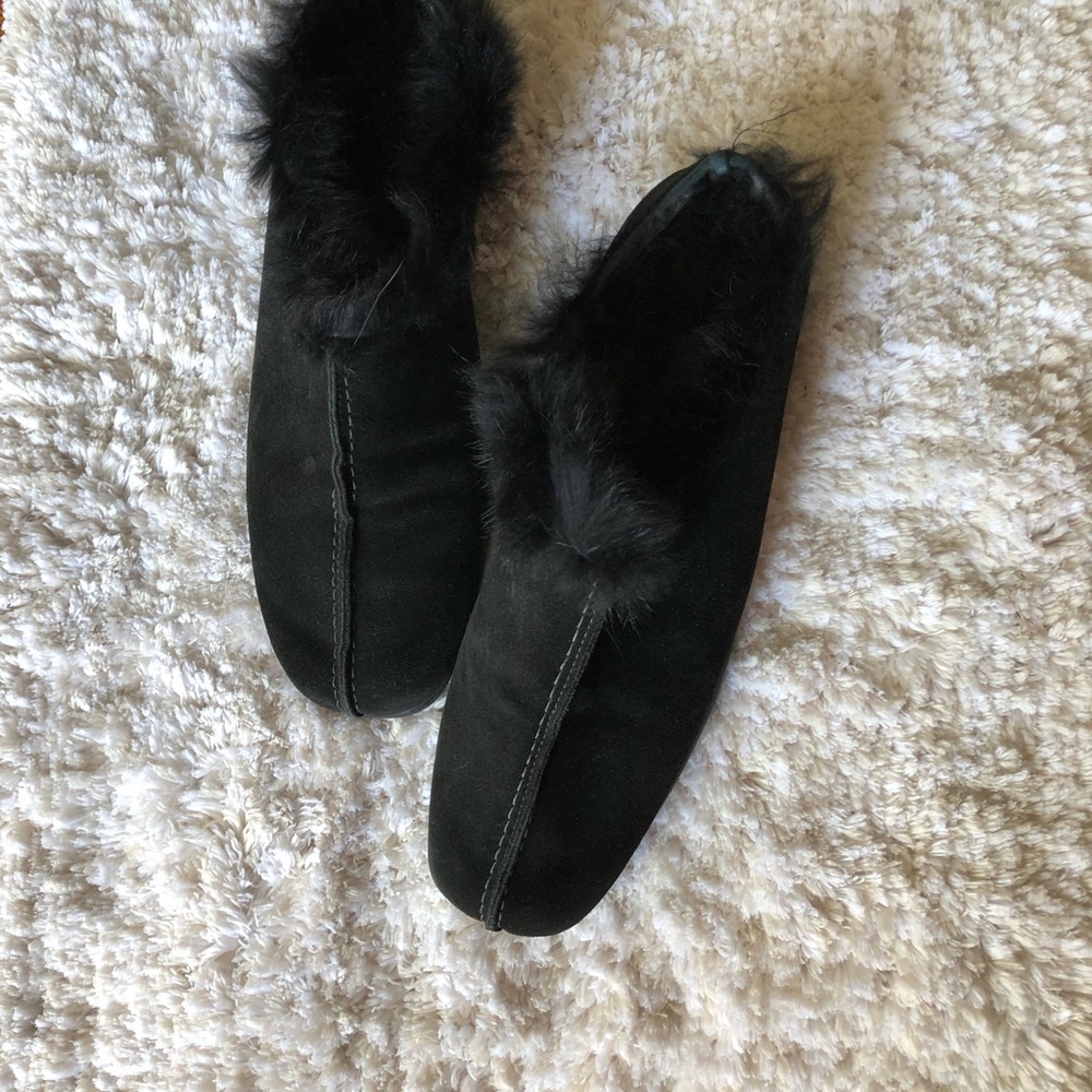 Fur-lined Mules